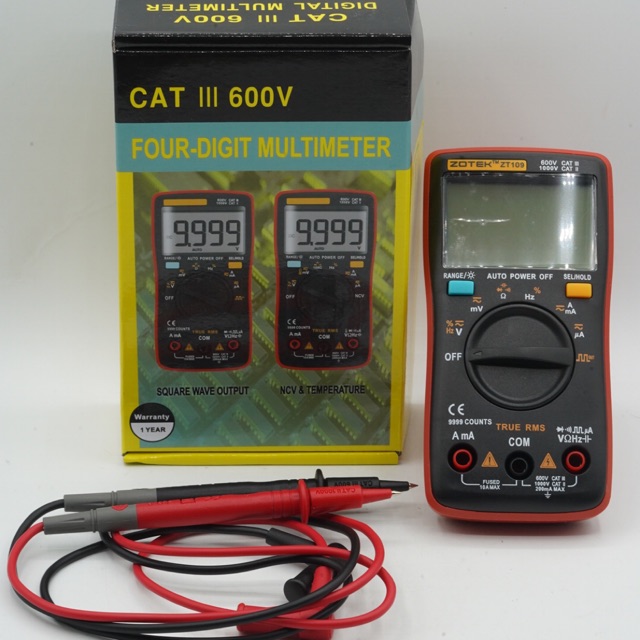 ZOTEK ZT109 Digital Multimeter High Precision Automatic Range Digital Multitester Pocket Size