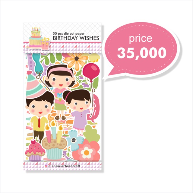 

Die Cut Paper Birthday Wishes Collection