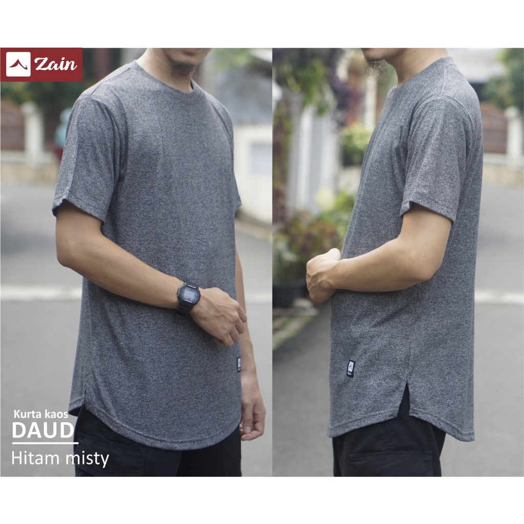 Kaos Kurta Daud Lengan Pendek Bahan Katun Combed Siro 30s Kaos Lengan Pendek