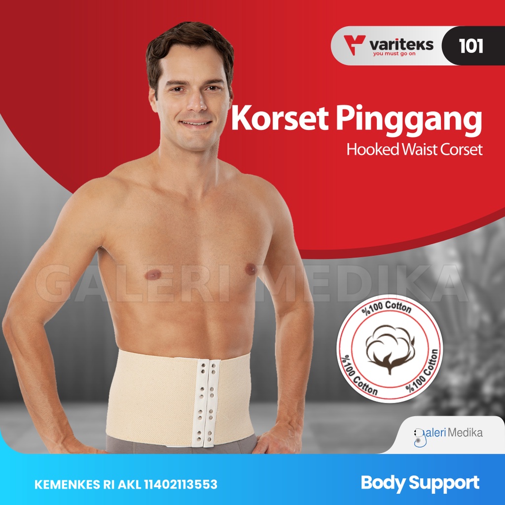 Korset Nyeri Otot dan Melangsingkan Variteks 101 Hooked Waist Corset - Korset Memperbaiki Postur Tubuh