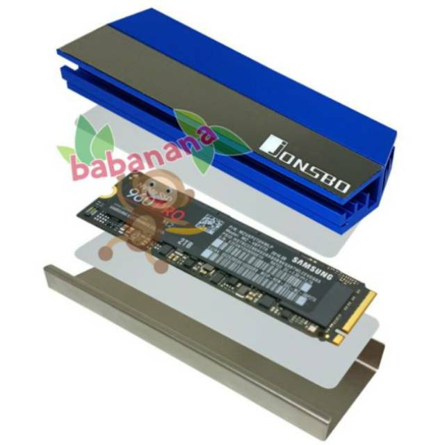 M.2 SSD Heatsink Solid State Hard Disk Cooler Radiator blue Jonsbo