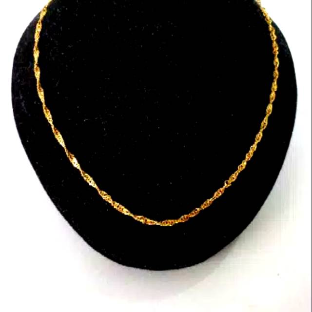 Kalung Disco Blink Emas asli model elegan