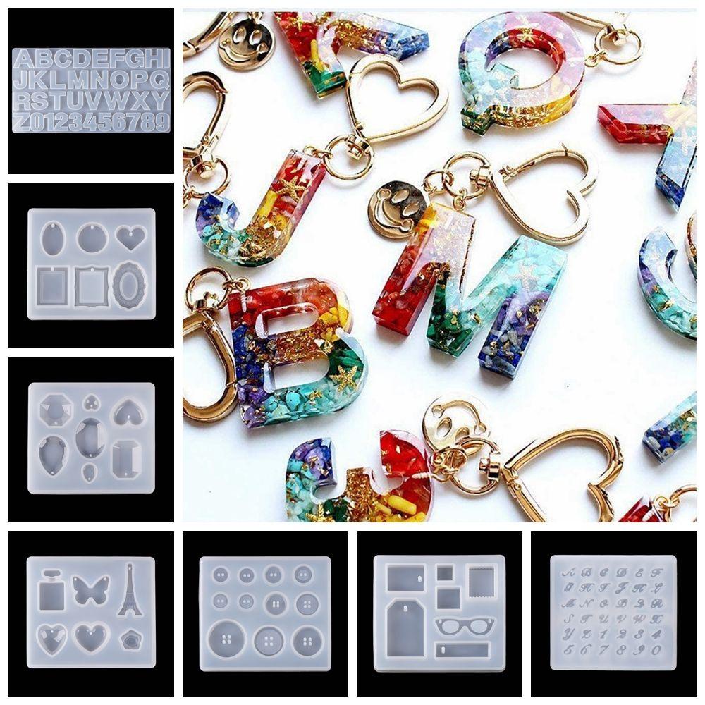 Top Resin Cetakan Kristal Alat Membuat Perhiasan Handmade Craft Keychain Mold