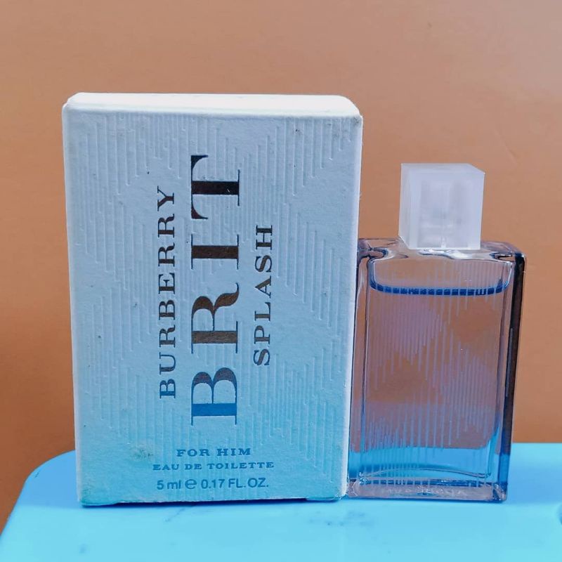 parfum original miniatur burberry brit splash 5 ml preloved