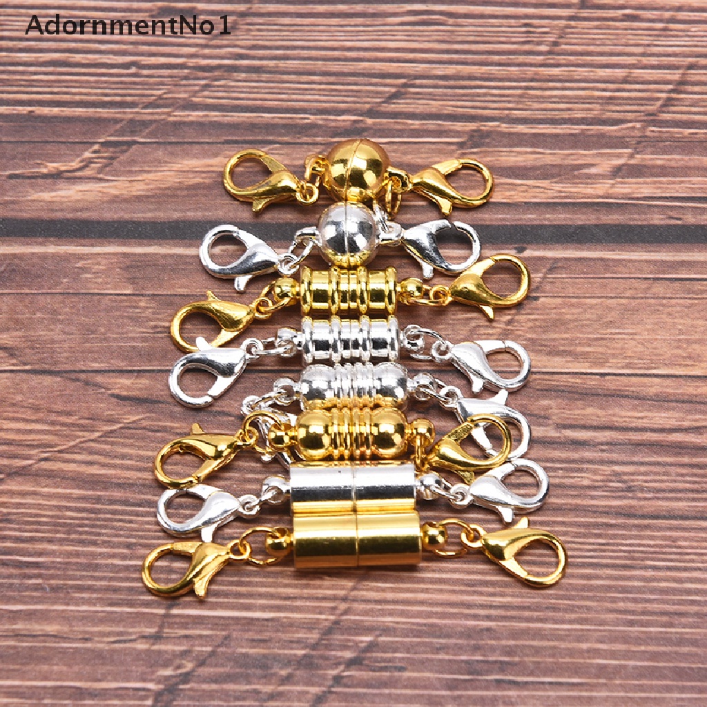 (AdornmentNo1) 10pcs / lot Kait Lobster Magnetik Handmade DIY Untuk Membuat Perhiasan