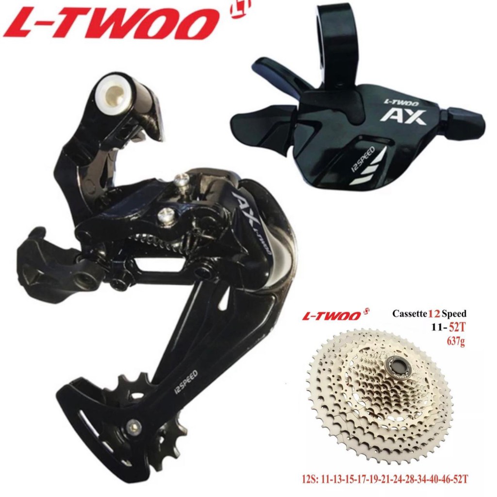 Mini Grupset 12 Speed AX LTWOO RD Shifter Sprocket 11-52T Grupset