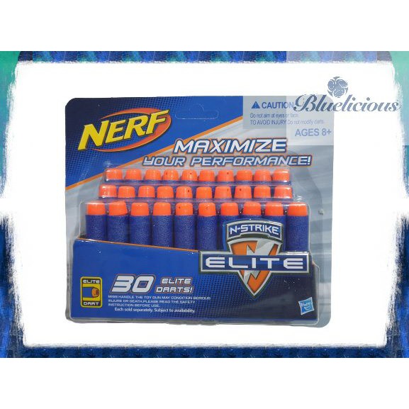 Mainan Anak Paket Kombo 2 Peluru Nerf N-Strike Elite 30 Dart Refill