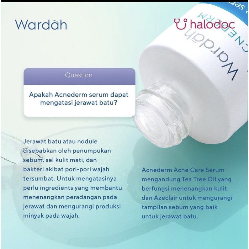 Wardah Acnederm Acne Care Serum - 15ml