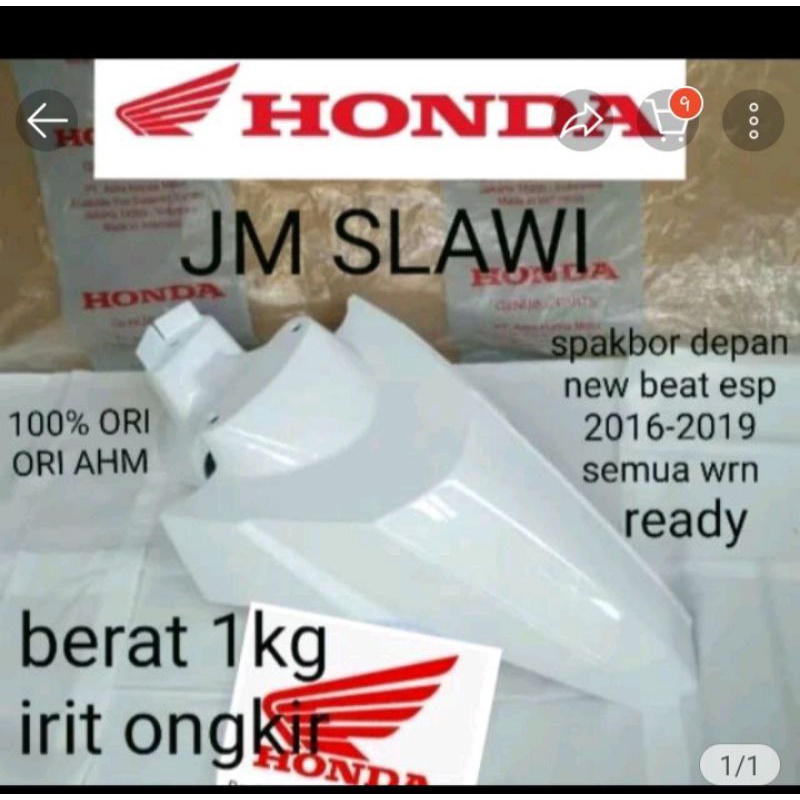 fender front spakbor depan beat esp beat street 2016-2019 asli honda