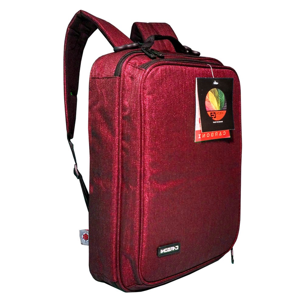 MA00045 15 - Red Carboni Make My Day Original Casual Backpack Laptop Sistem Tas Sekolah Tas Kerja