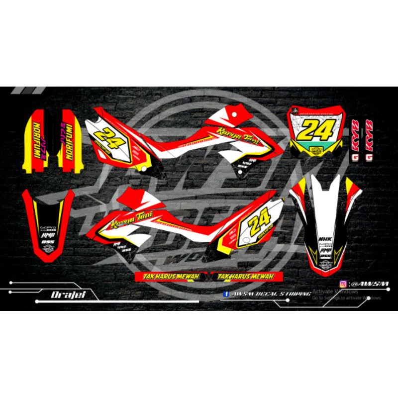 Decal Dtracker + nomor hologram