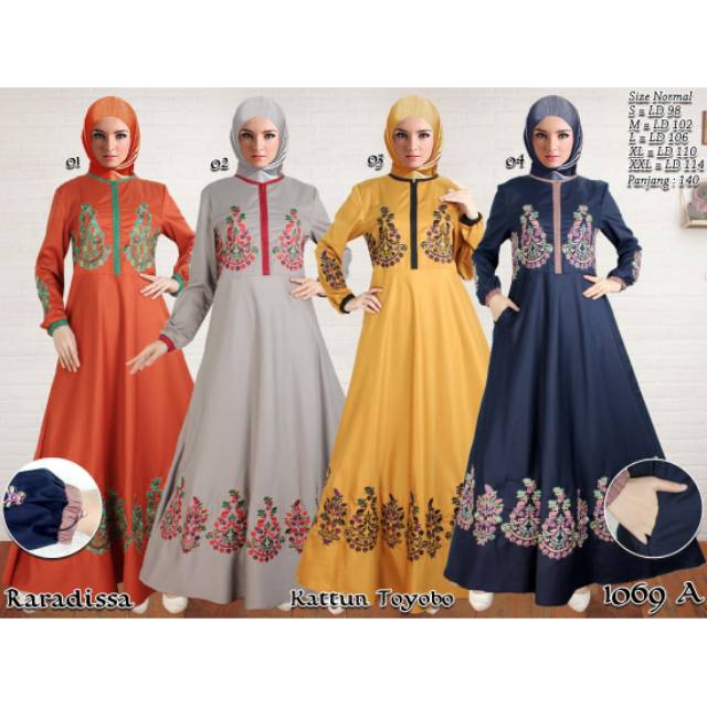 Gamis Bordir Original by Raradissa 1069