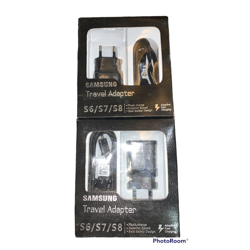 [HITAM] SAMSUNG TRAVEL ADAPTER S6/S7/S8 ADAPTIVE FAST CHARGING