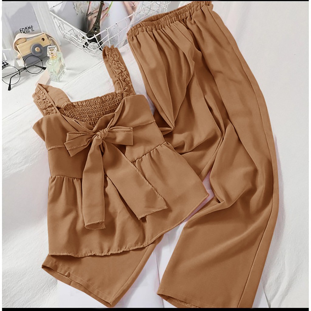 WSE390 - Setelan Venish / Baju Setelan Wanita / Setelan Baju Dan Celana Wanita / PREMIUM QUALITY