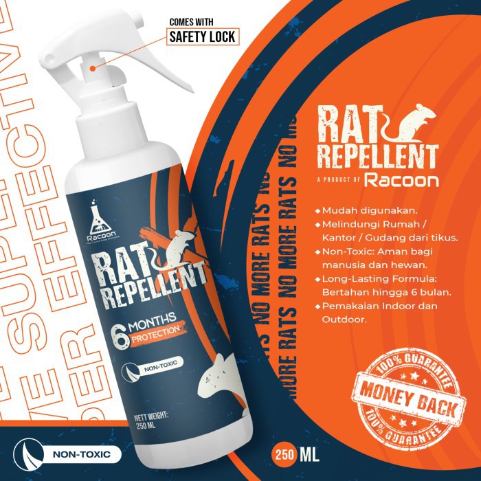 OBAT PENGUSIR TIKUS TIDAK BERACUN RAT REPELLENT SPRAY 250ml