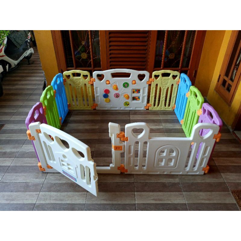 PRELOVED FENCE PAGAR BAYI COBY HAUS PARKLON SECOND BEKAS PLAYROOM PLAYYARD PAGAR ANAK MANDI BOLA