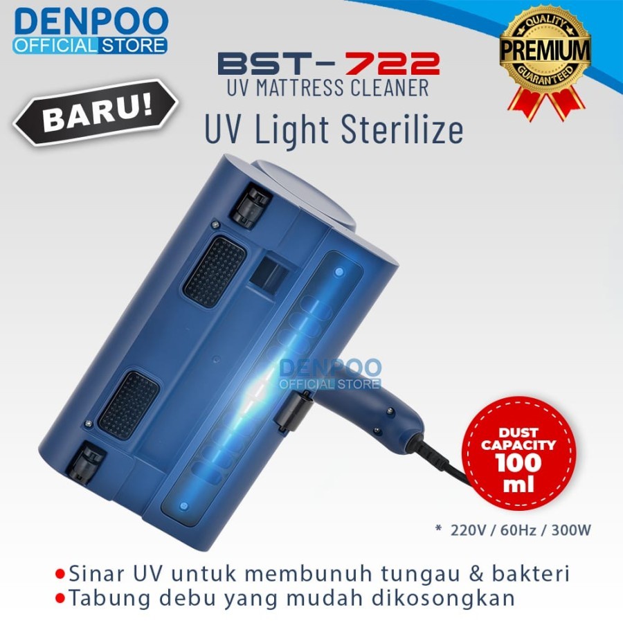 DENPOO UV-MATTRESS VACUUM CLEANER BST 722 | GARANSI RESMI | PREMIUM | DENPOO OFFICIAL PRODUCT