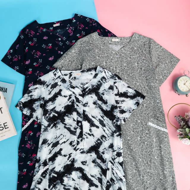 Homedress Berqa Project volume 5 kode Arumi (Warna Abu)