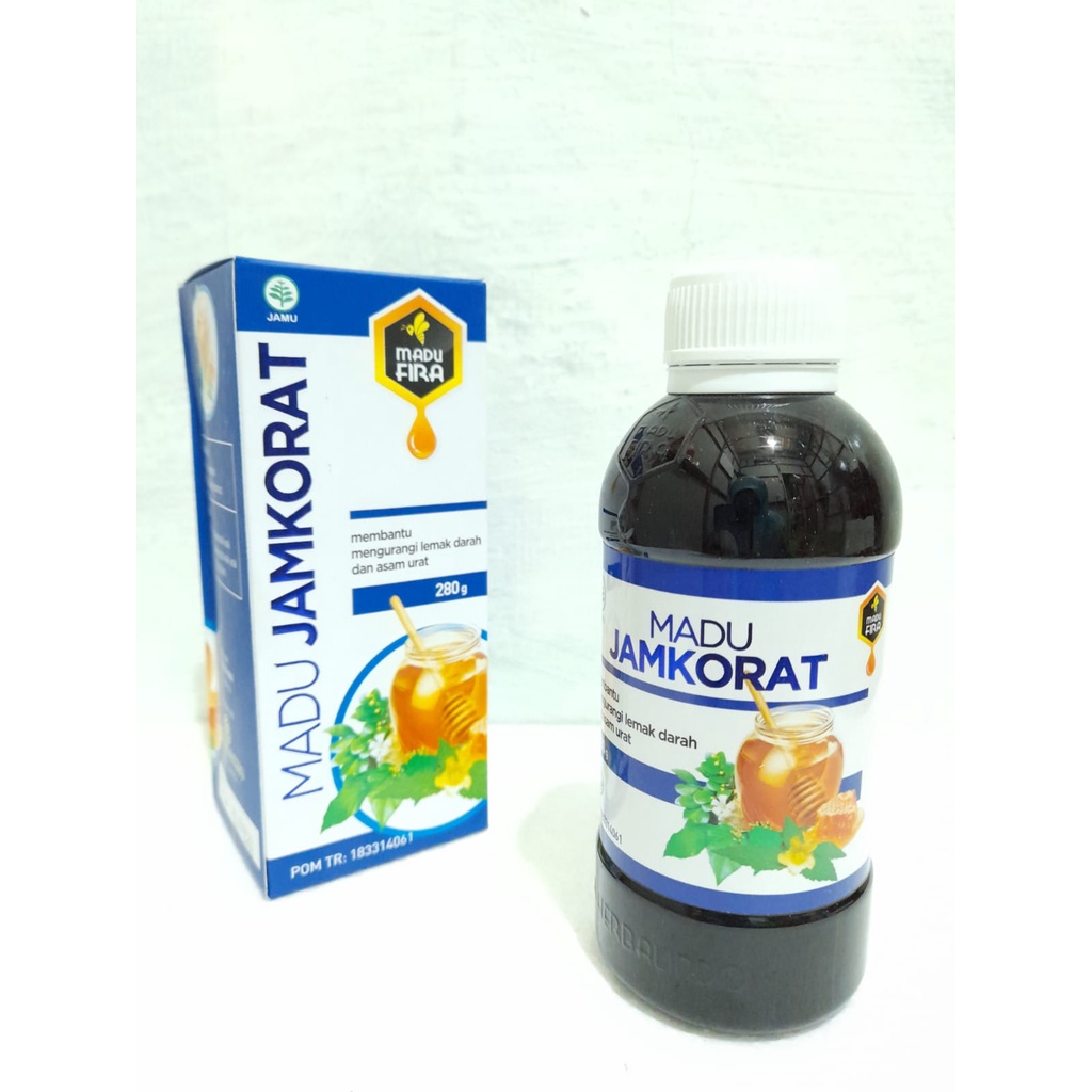 

MADU JAMKORAT/ MADU FIRA HERBAL KOLESTEROL ORIGINAL 280 GRAM - MENGHAMBAT PENYUMBATAN LEMAK. MERINGANKAN GEJALA ASAM URAT