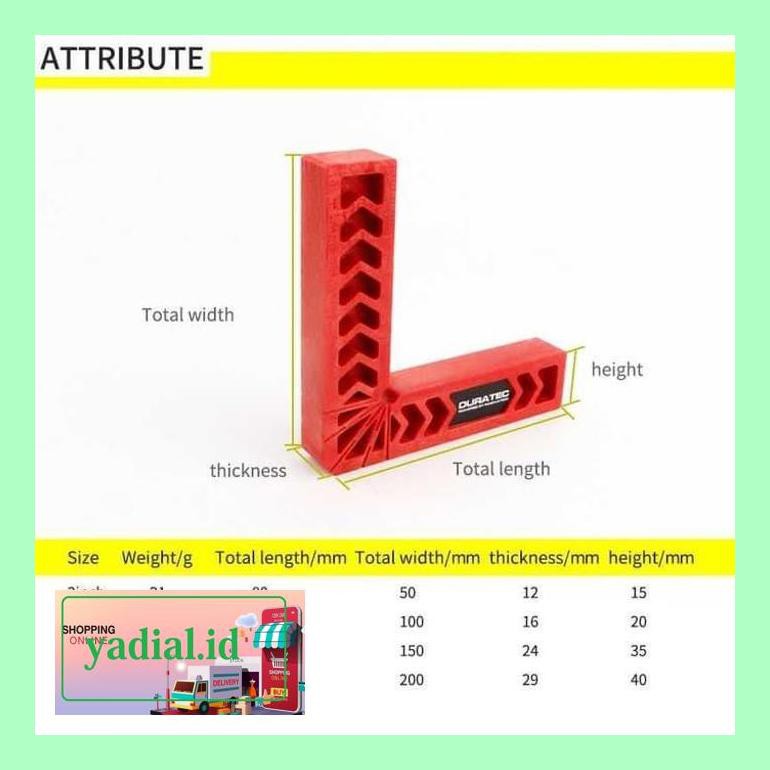 

Yadnsa0S Duratec Penggaris Siku Corner Ruler Speed Square 90 Derajat 4" -Ak36 Lutidiast