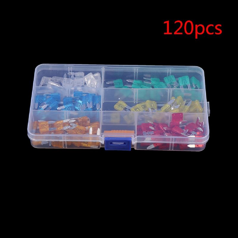 120pcs / Set Sekering Micro Blade Mini Ukuran Kecil Untuk Mobil / Truk