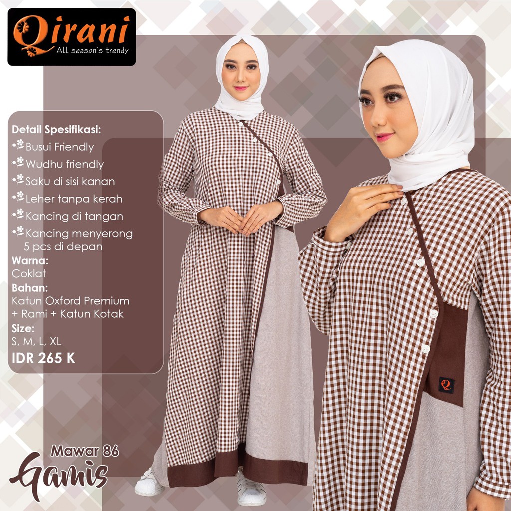 SARIMBIT 003 - GAMIS QIRANI MAWAR 86