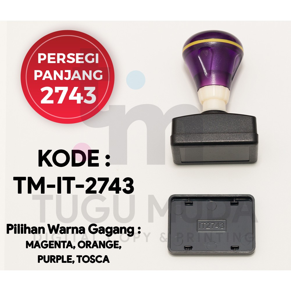 

GROSIR Gagang Stempel Flash PERSEGI PANJANG 2743 (27x43mm) -TM-IT-2743