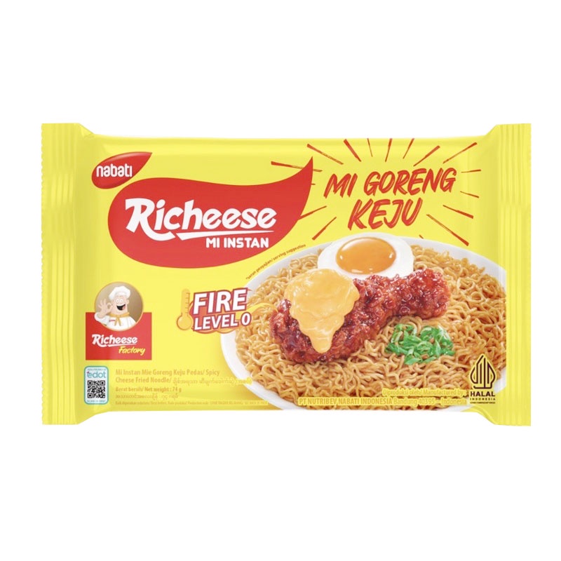 

Promo Richeese Mie Goreng Keju Level 0 Isi 74 gr