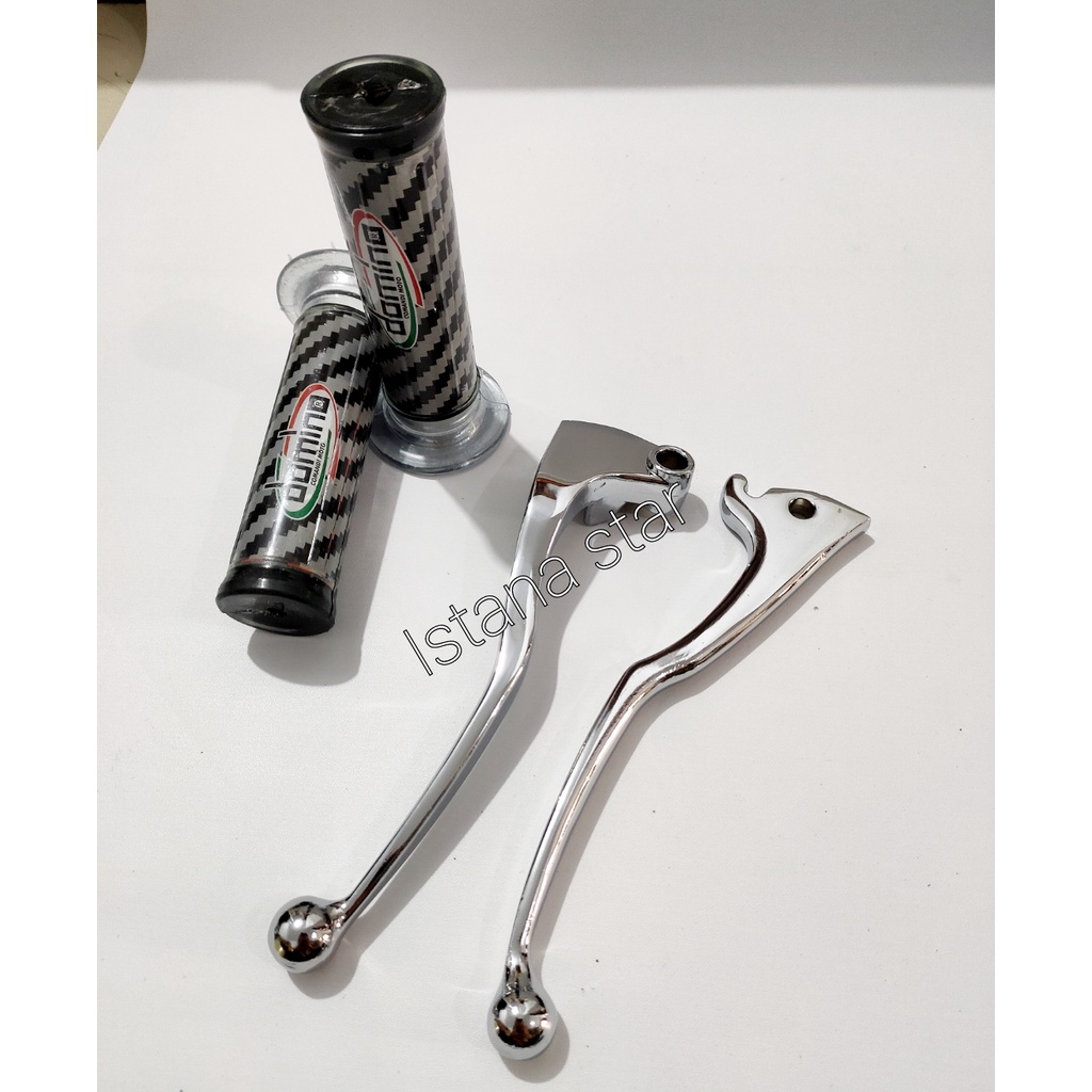 HANDLE REM CHROME CROME YAMAHA VIXION+GRIP CARBON