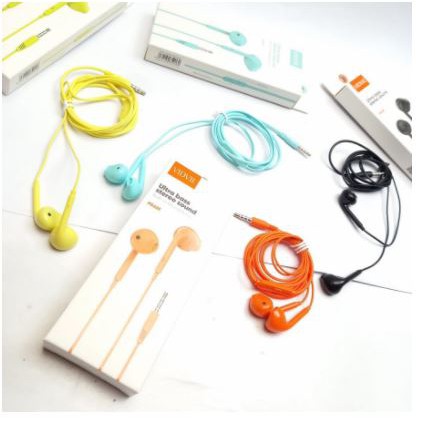 Earphone vidvie s wired audio 3.5mm stereo ultra bass with mic hs-655 hs655 - in ear earbuds earpods