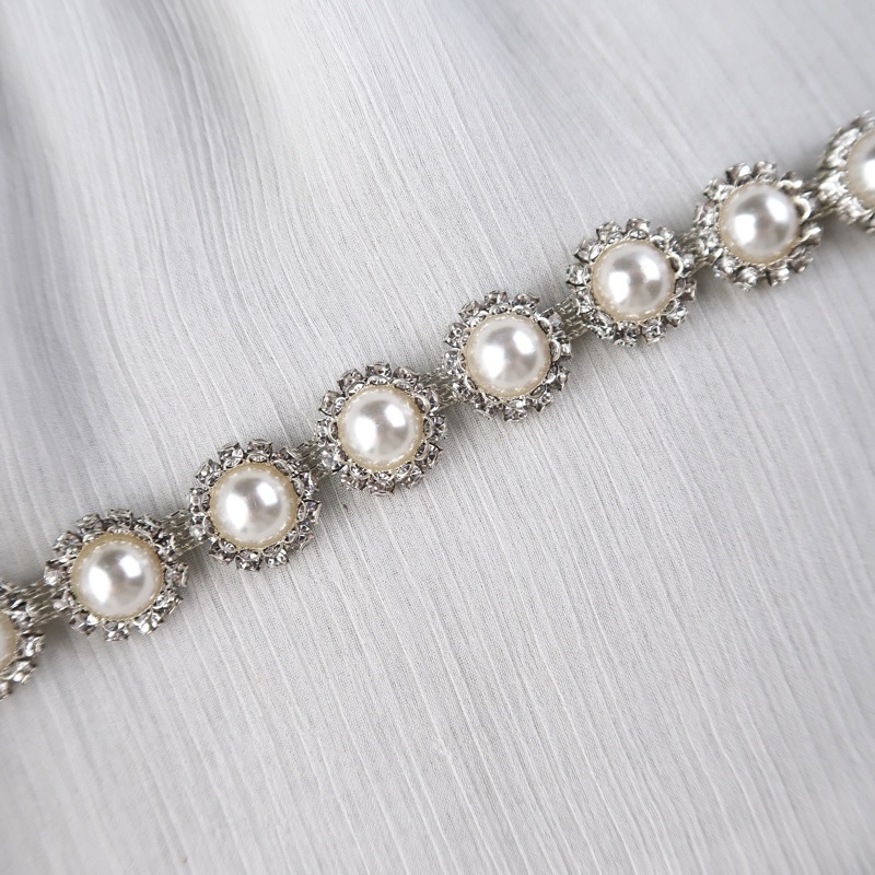 Payet Rangkai Coco | Kristal Swarovski Cantik Mewah Import Jahit Tempel Fancy Bridal Rhinestone | Is