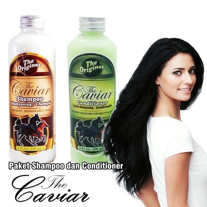 Paket Caviar BPOM Original [Shampoo + Conditioner] Original