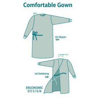 Baju Operasi Surgical Gown Spunlace OneMed