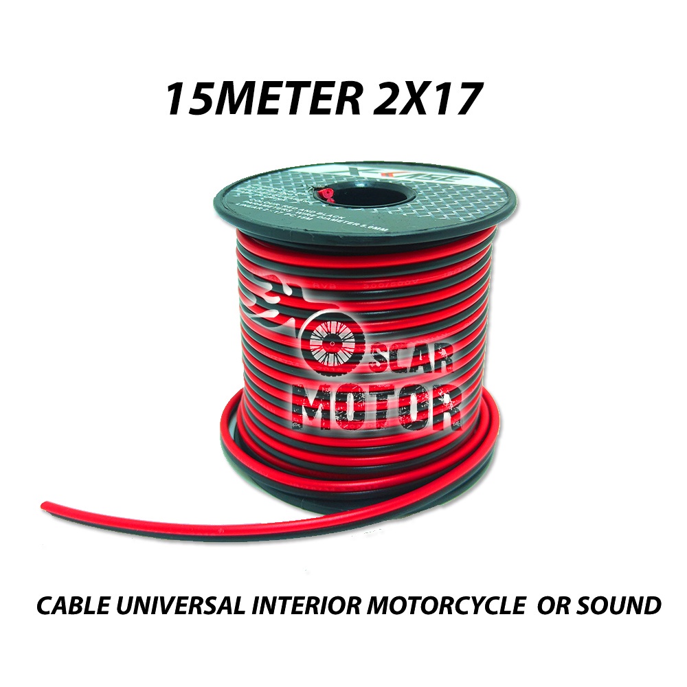 KABEL AUDIO MOTOR SERABUT 2X17 1X1 2.5MM TUNGGAL SERAT LISTRIKINTERIOR motor