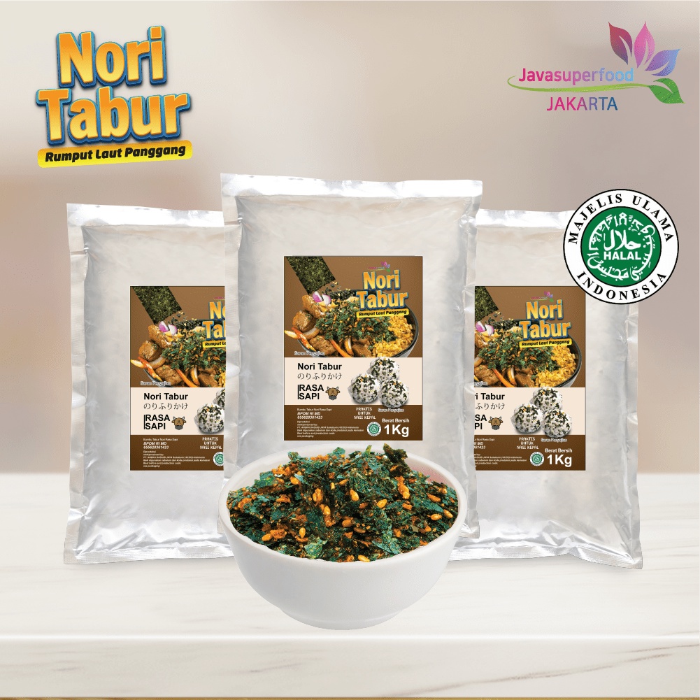 Nori Tabur Rumput Laut Panggang - Rasa Sapi- 1Kg