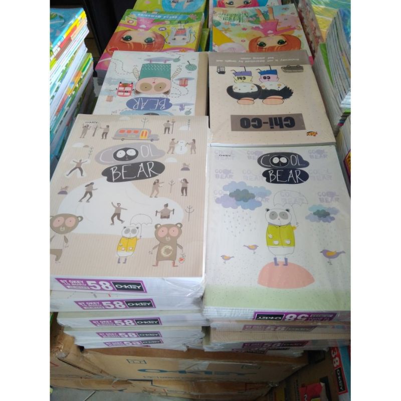 

Buku Tulis Okey 58 Lembar Motif Random 1 pak Isi 10 buku
