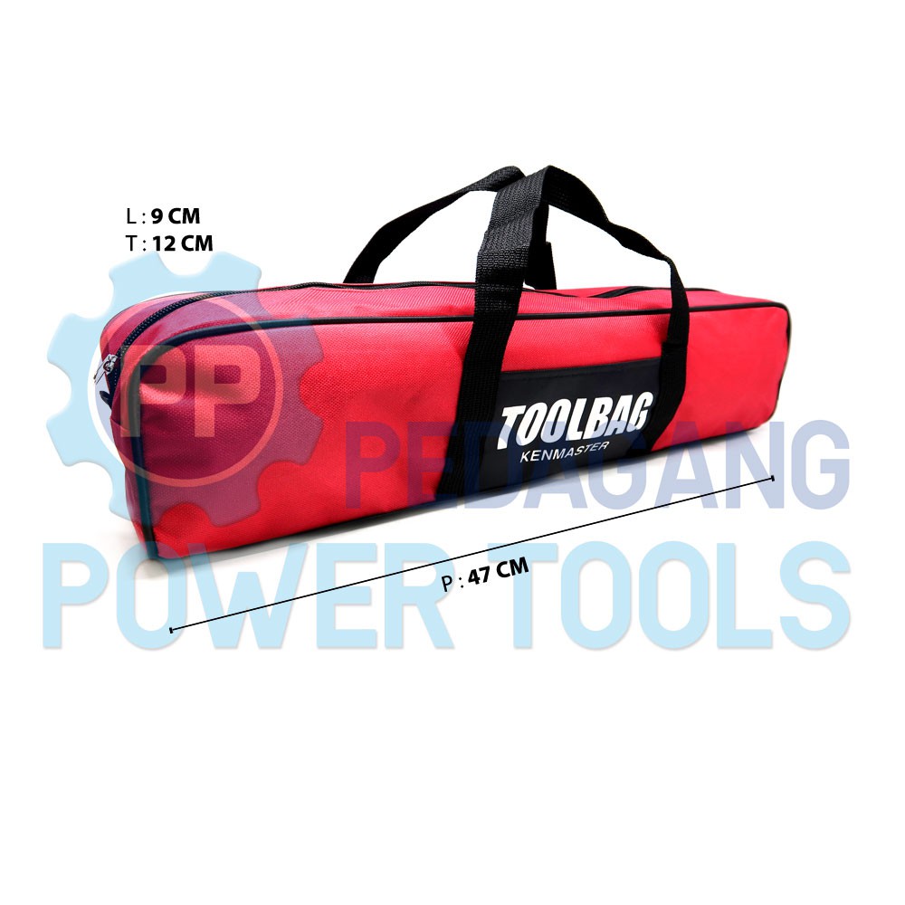 KENMASTER TOOL BAG JUMBO TAS PERKAKAS KUNCI TOOLKIT TOOLBAG - MERAH