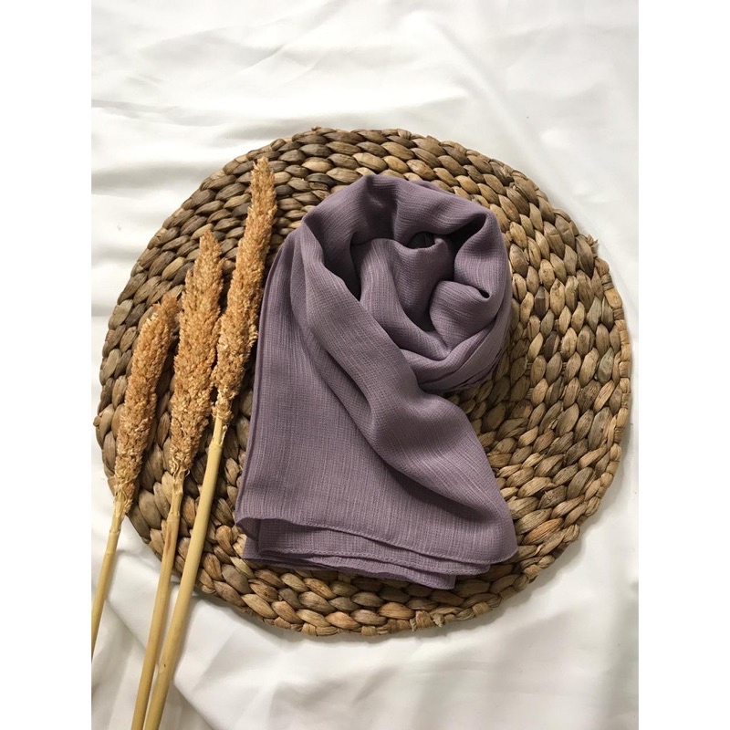 Jilbab segi empat Cornskin Premium Jahit Tepi/ Jilbab Serat Jagung / CORNSKIN-Capucino
