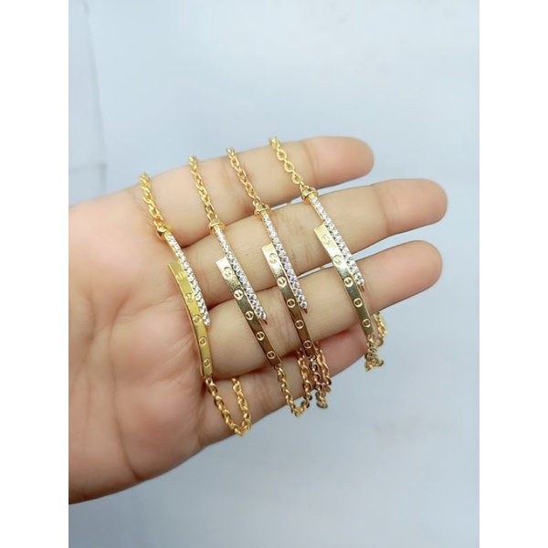 GELANG PERAK 925 ASLI LAPIS EMAS/GELANG NORI PENANG PAKU CART*R MATA/GELANG ASLI SILVER/GELANG FASHION