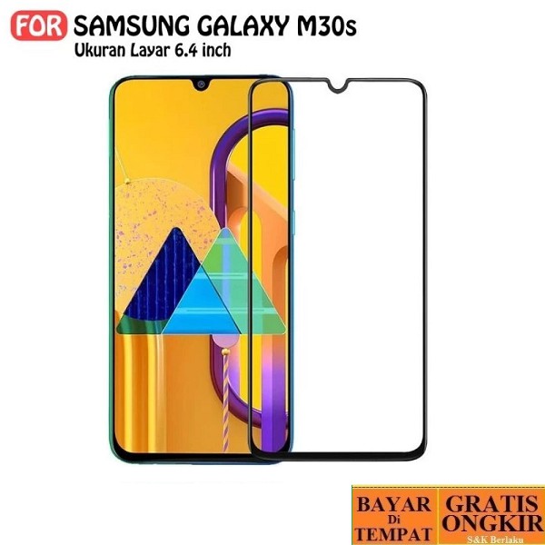 Tempered Glass 9D Full Cover Full Glue For Samsung Galaxy M30s New Edition