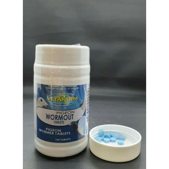 WORMOUT VETAFARM OBAT CACING BURUNG