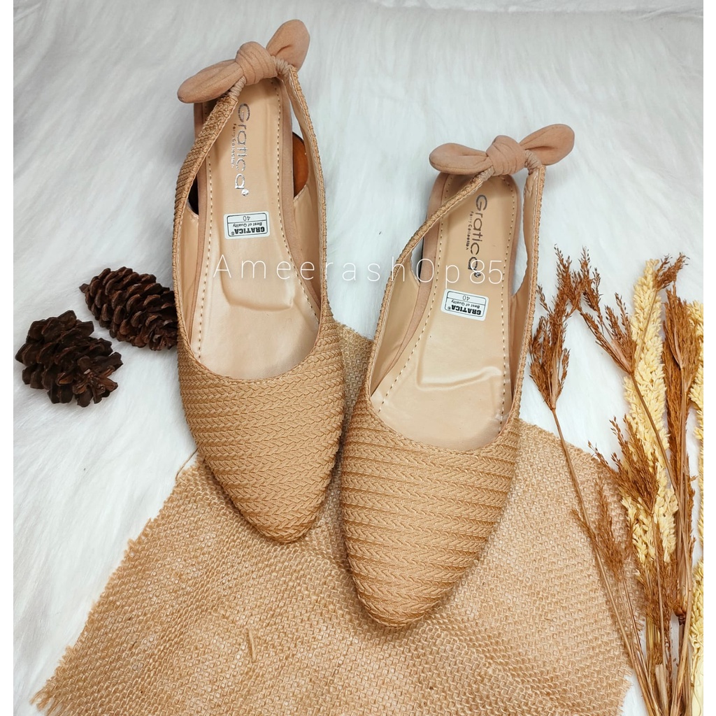 sepatu flat shoes wanita gratica pita belakang MA44