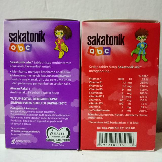 Sakatonik ABC tablet hisap