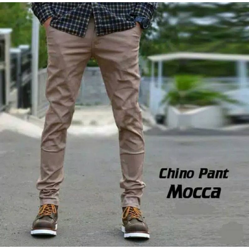 celana Chino panjang pria dewasa/celana panjang lengkap warna full acc