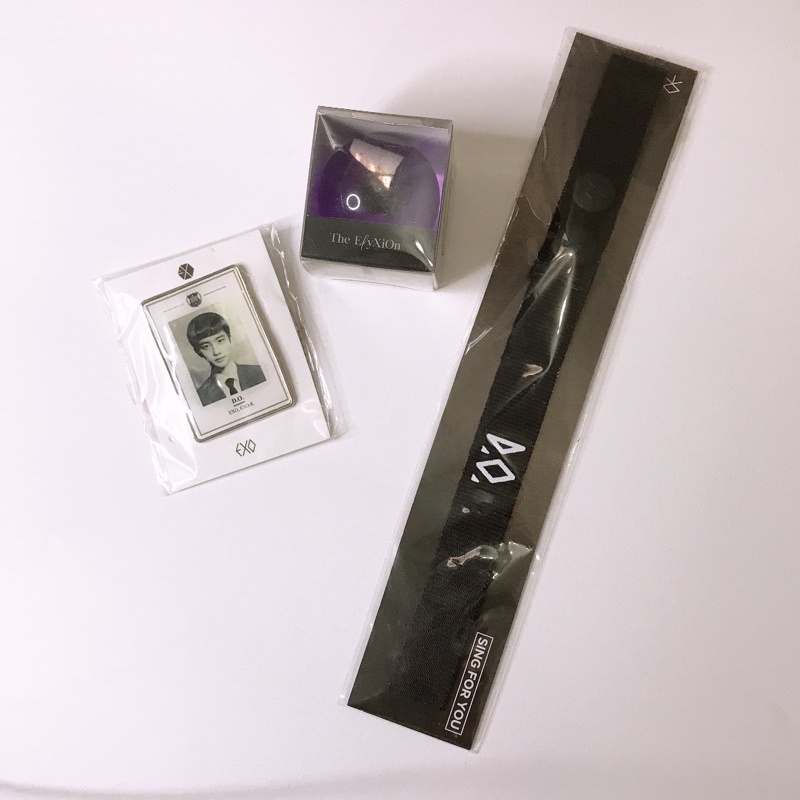 EXO OFFICIAL GOODS, D.O BADGE, PIN KYUNGSOO, D.O. KYUNGSOO, EXO ORB, ORBS ELYXION D.O, NAME TAG D.O