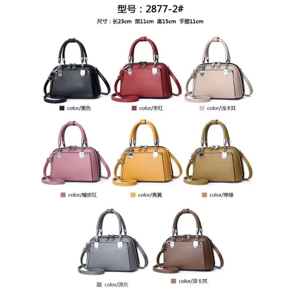 Tas Selempang Fashion Alma Wanita Import Polos 23"25"