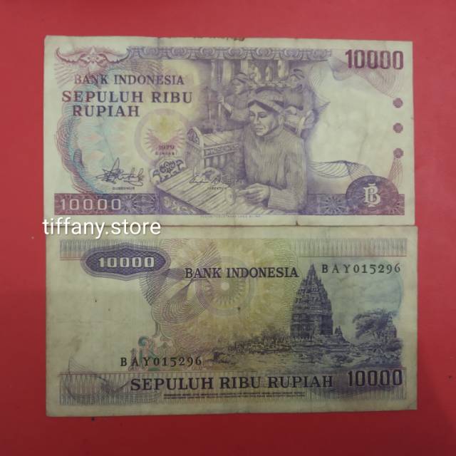 UANG KUNO RP 10000 GAMELAN TAHUN 1979