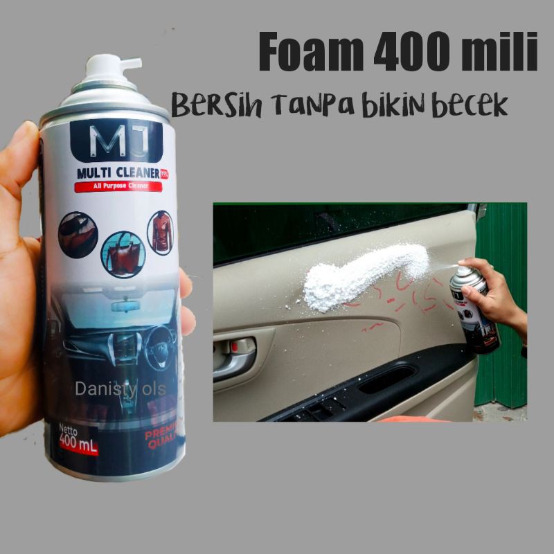 Pembersih interior foam tanpa air MJ 400 mili  Pembersih Interior mobil /jok/dashboard/plafon