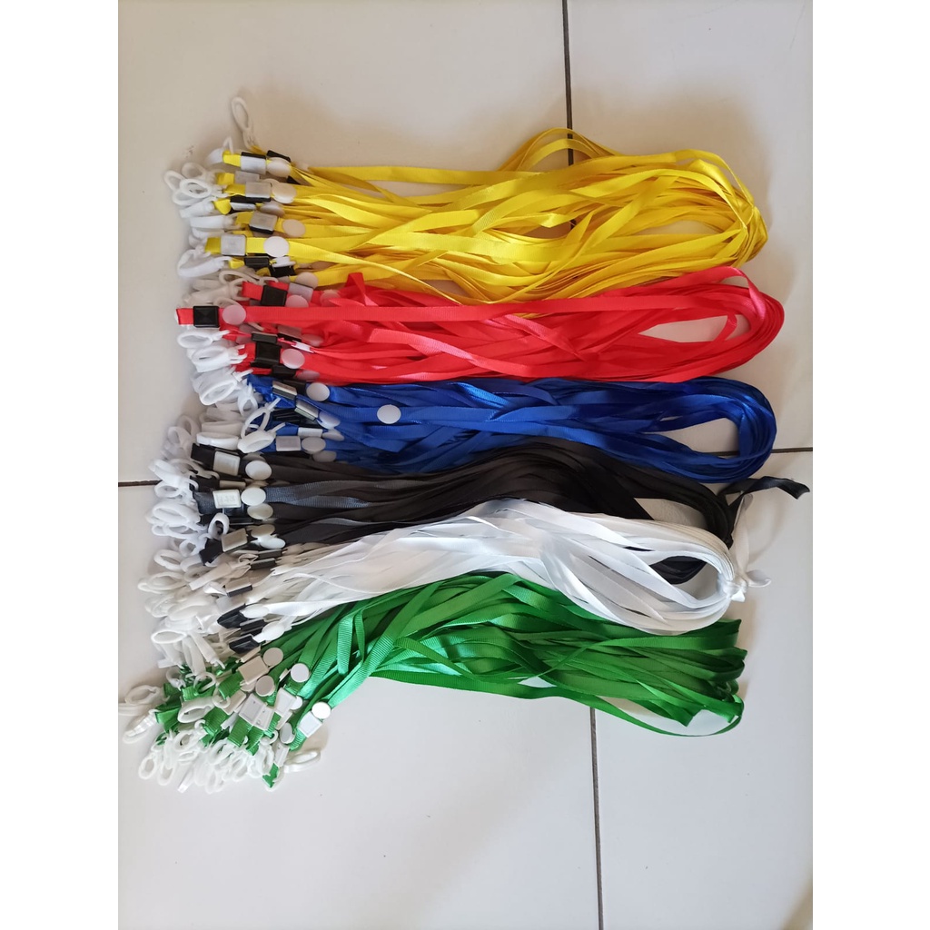 

Tali id card polos 1cm / lanyard id card 1cm / pita kalung gantungan