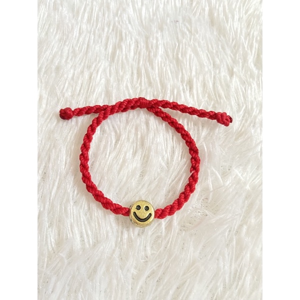 gelang smile tali merah 3mm